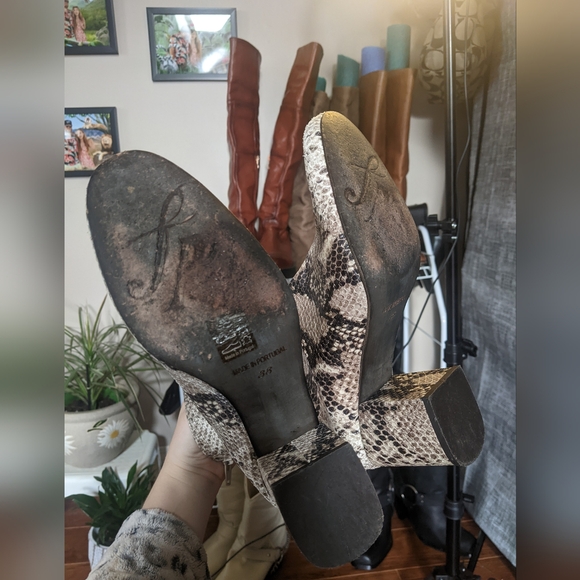 Free People snake print leather boots - Picture 8 of 15